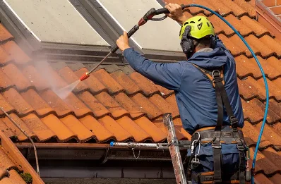 Démoussage et hydrofuge de toiture à Belhade